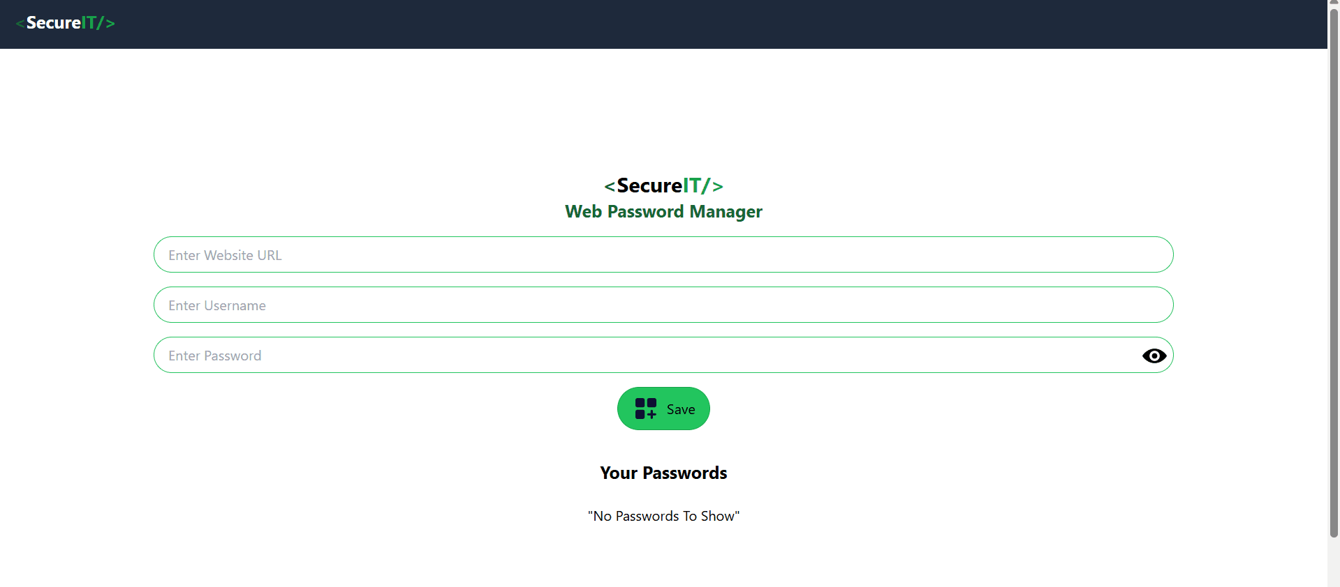 SecureIt – Password Manager preview
